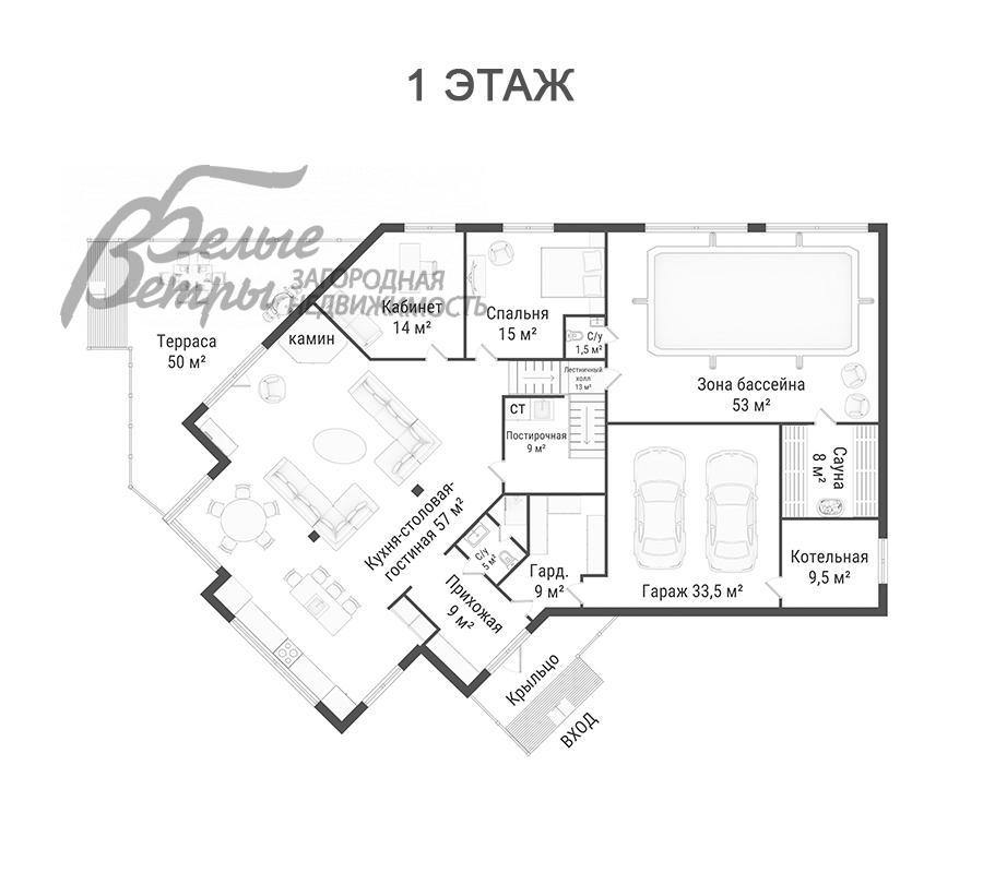 Дом Елизарово Парк КП Каменка id 424-106 планировка0