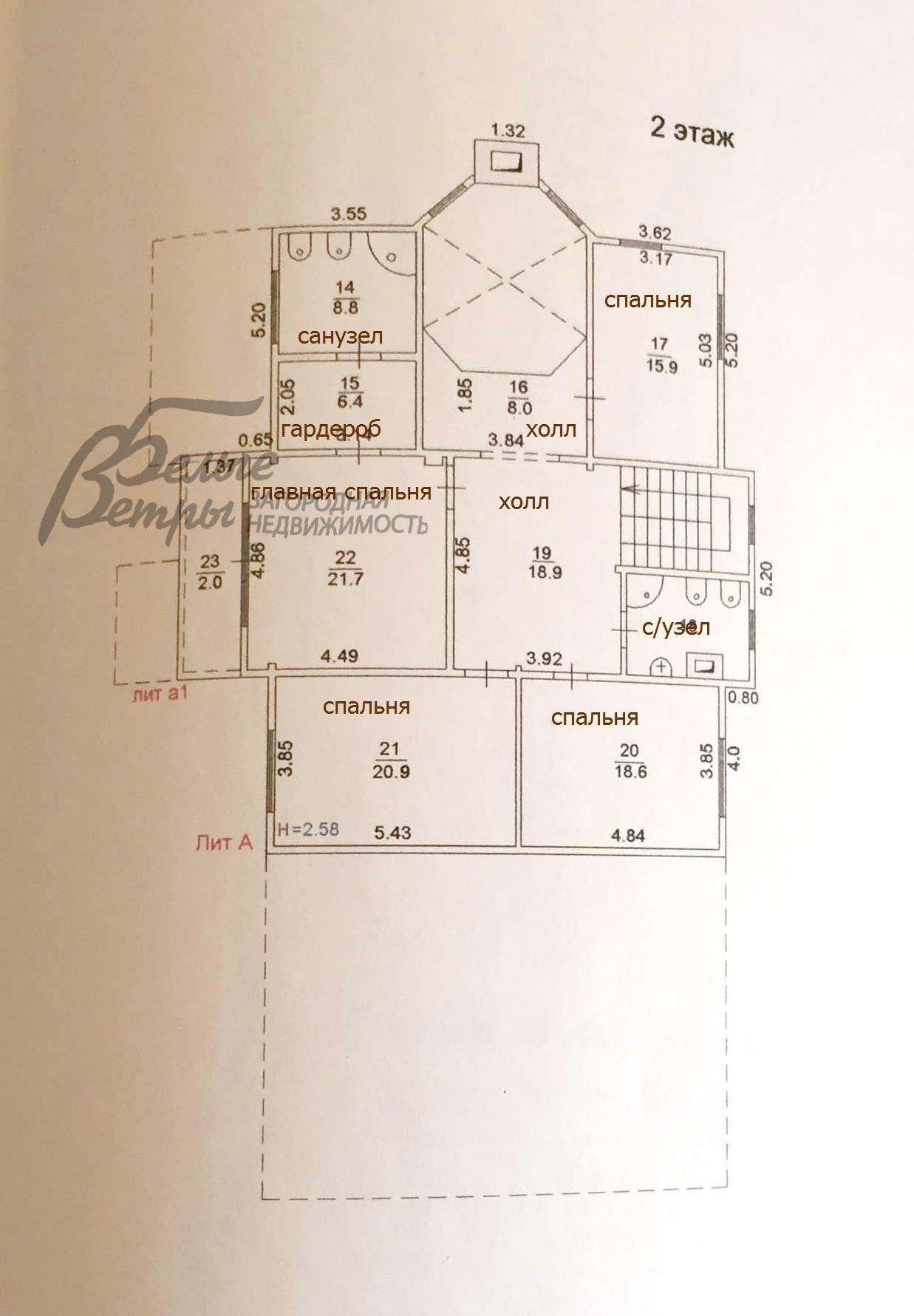Дом Глаголево парк Новоглаголево id 414-724 планировка1