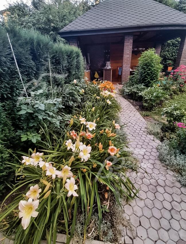 Дорожки выложены из камня