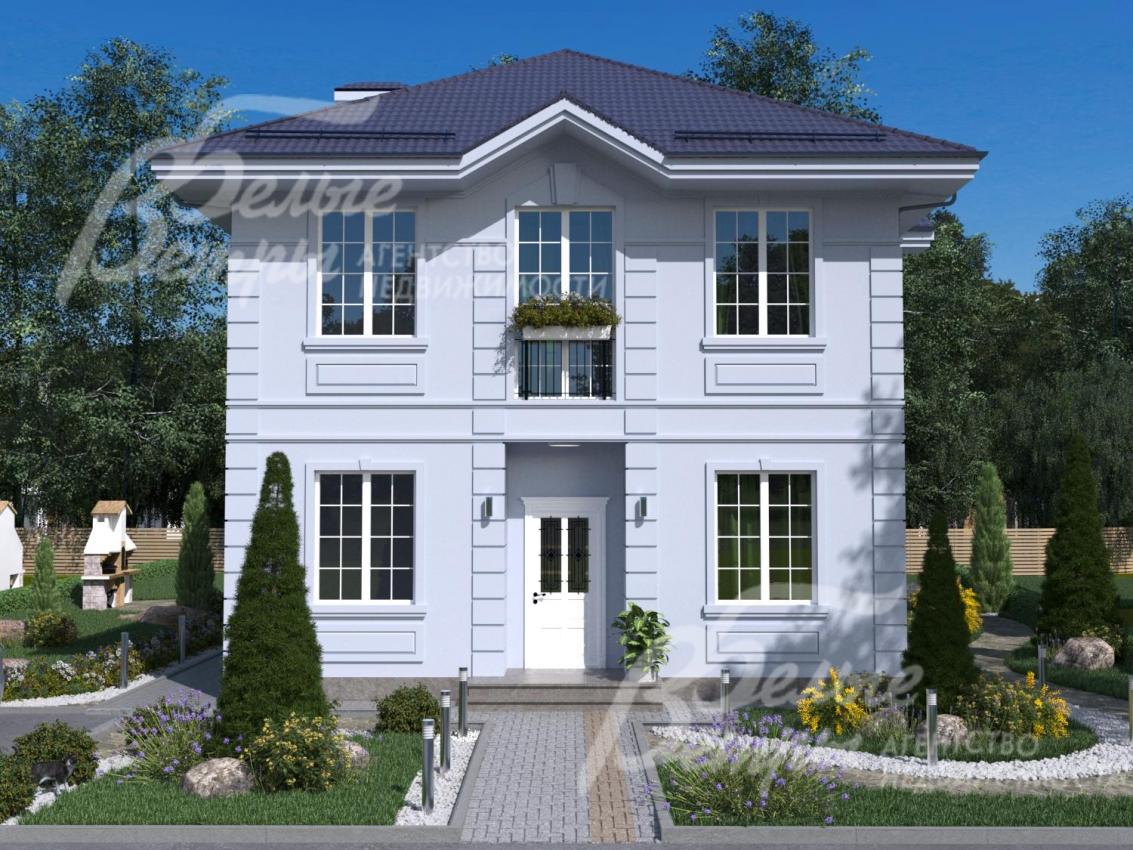 Визуализация. Высажены декоративные деревья и кустарники