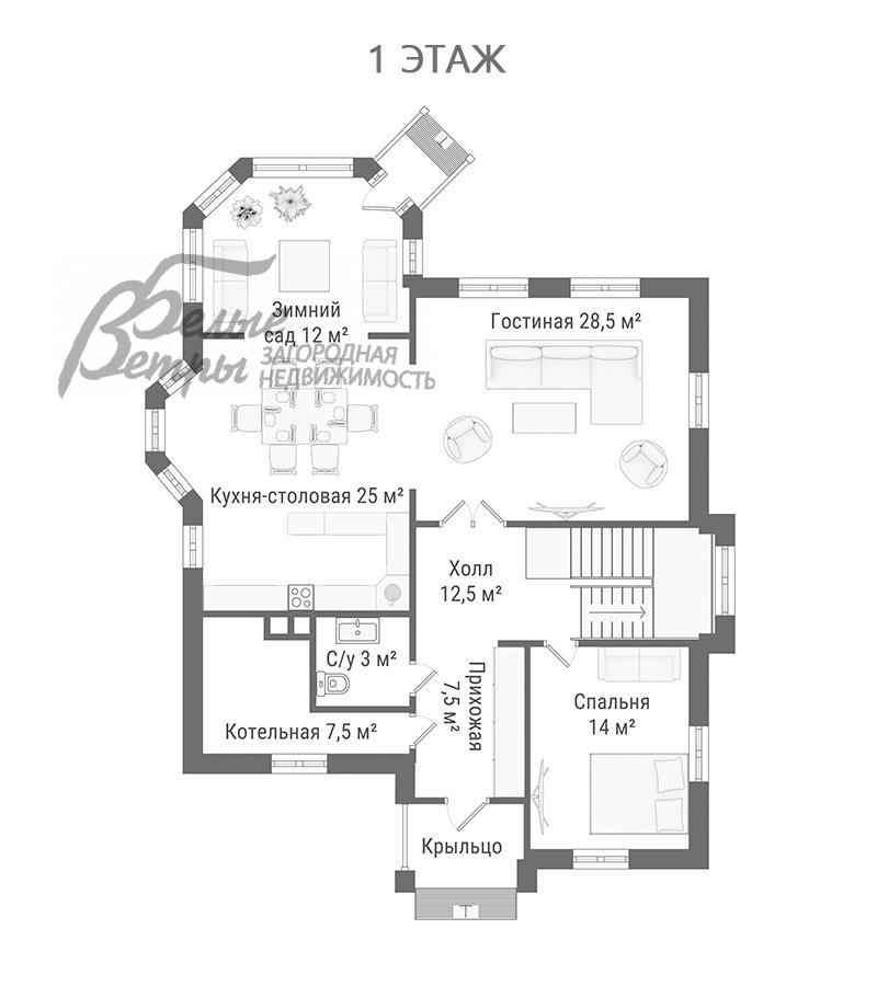 Дом Гайд Парк к/п Софьино id 330-941 планировка0