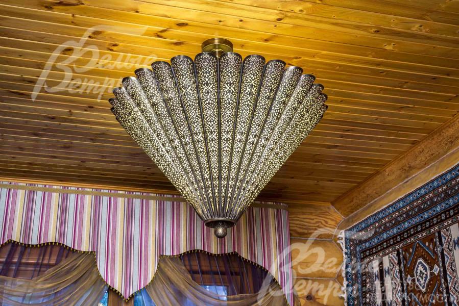 Медная люстра ручной работы из Марокко