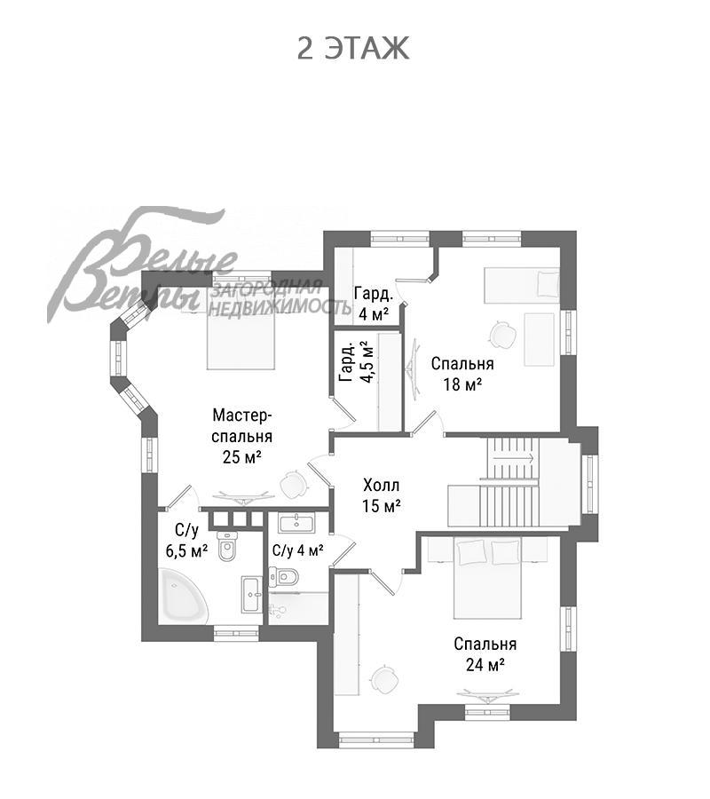 Дом Гайд Парк к/п Софьино id 330-941 планировка1