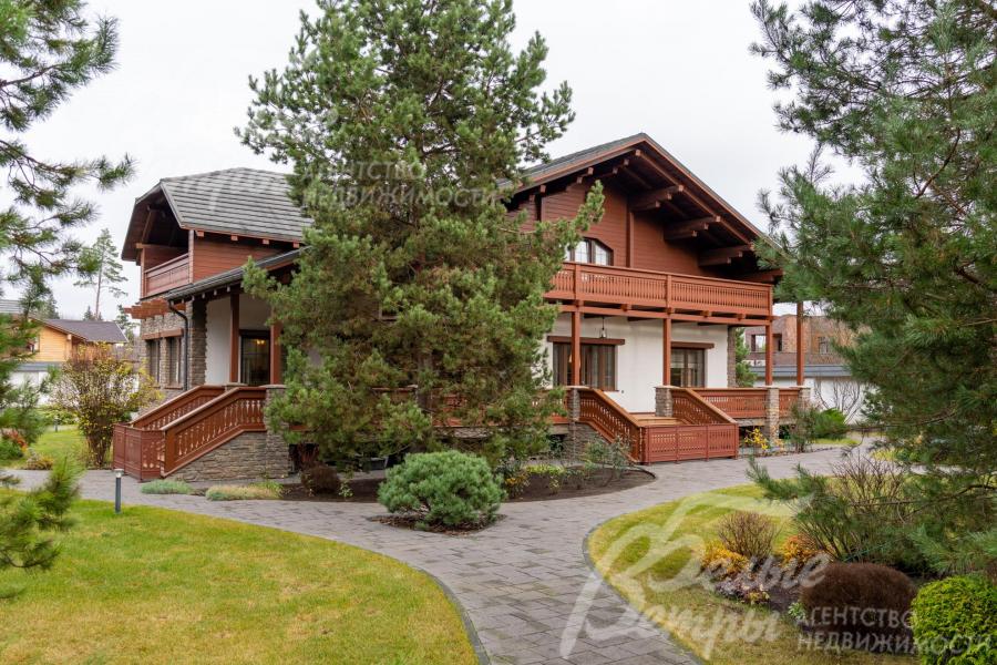 На участке растут корейская кедровая сосна, орешник, можжевельник, голубые ели