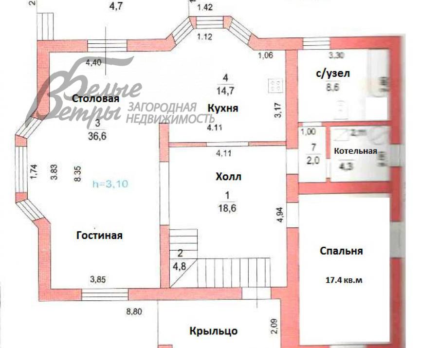 Дом Шаганино к/п Шаганино id 180-428 планировка0