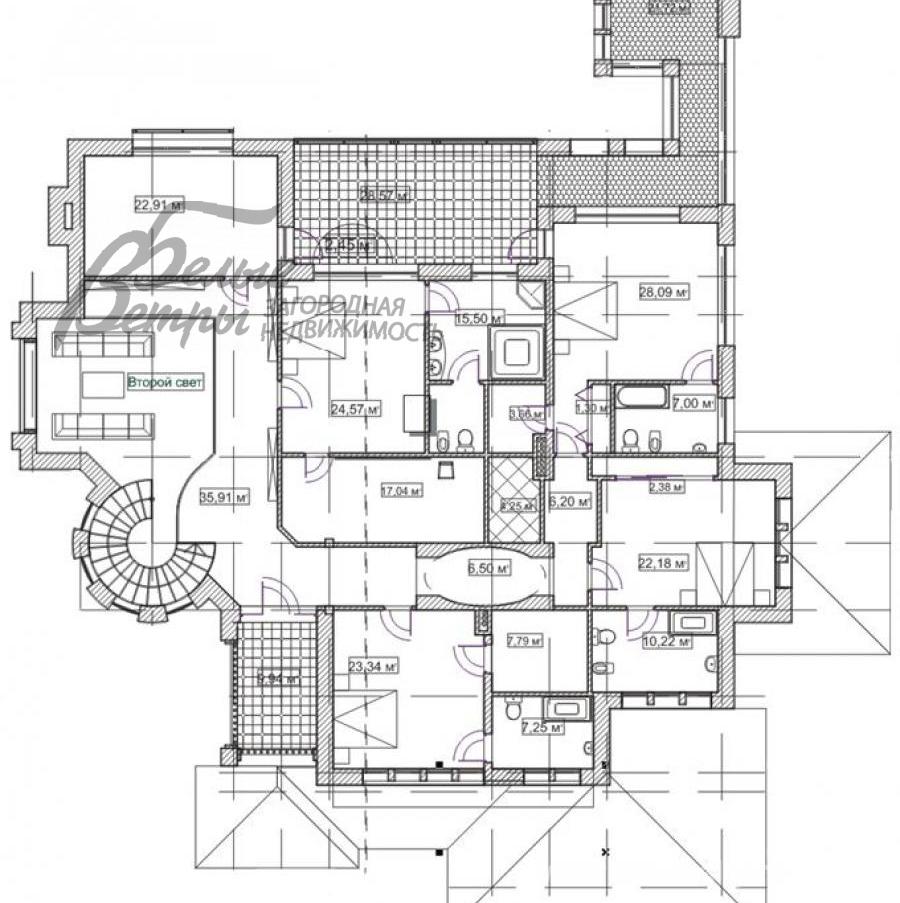 Дом Графские пруды КП Каменка id 228-703 планировка1
