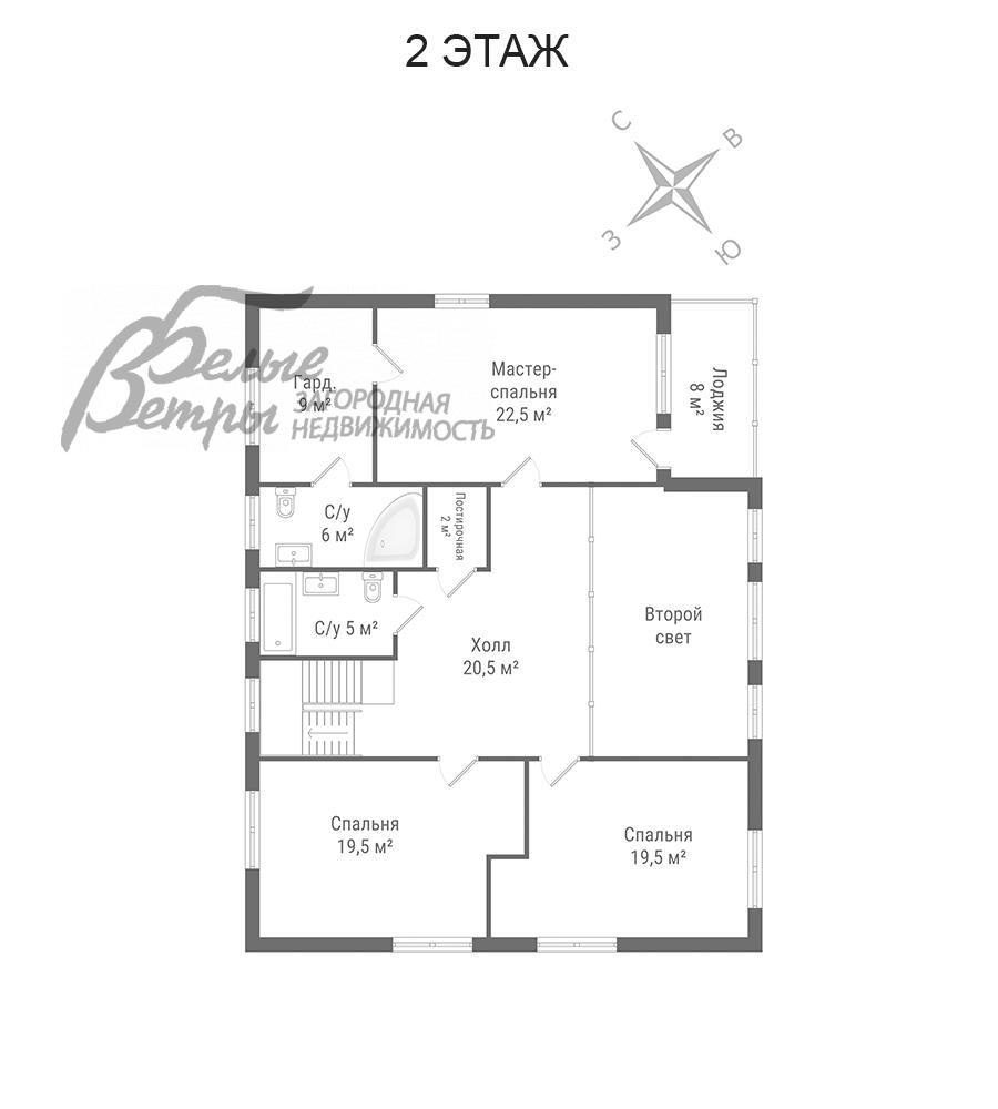 Дом Цветочный-2 КП  id 747-843 планировка0
