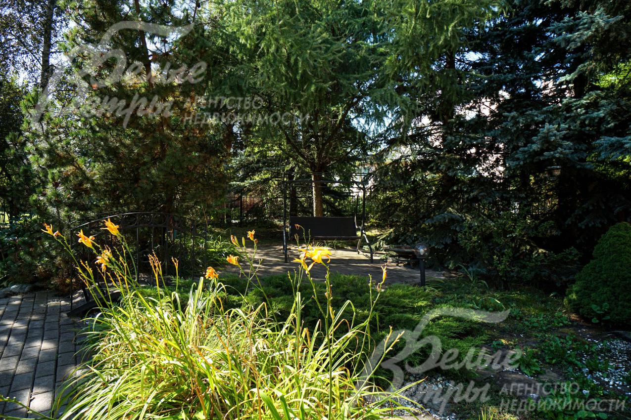 Качели в тени деревьев