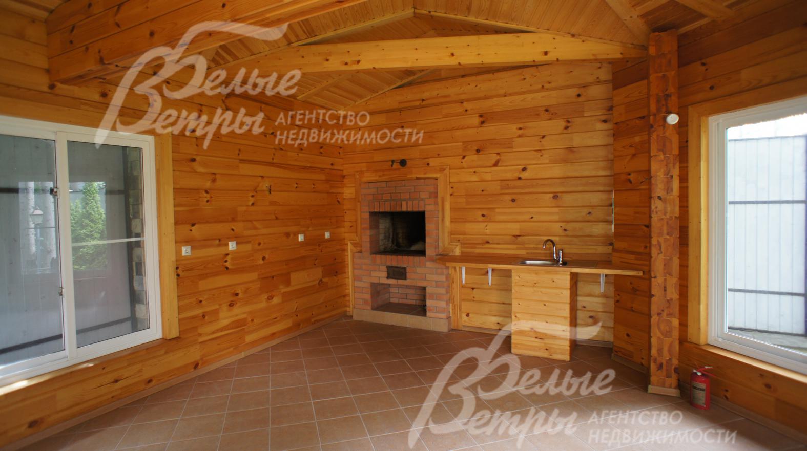 Беседка-барбекю с печью, водопроводом и канализацией