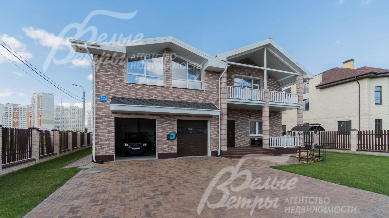 Дом с мебелью на участке площадью 6,3 соток в охраняемом коттеджном поселке Потапово