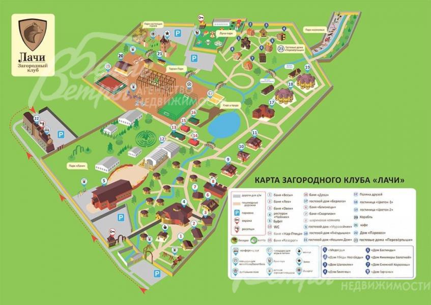 Карта инфраструктуры клуба "ЛАчи"