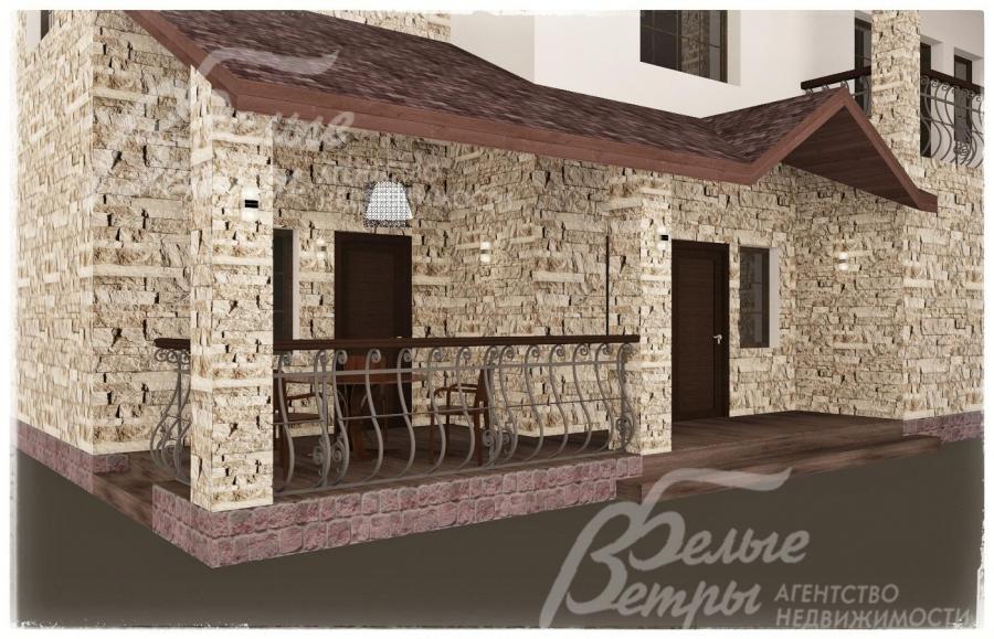 Визуализация: вход в дом