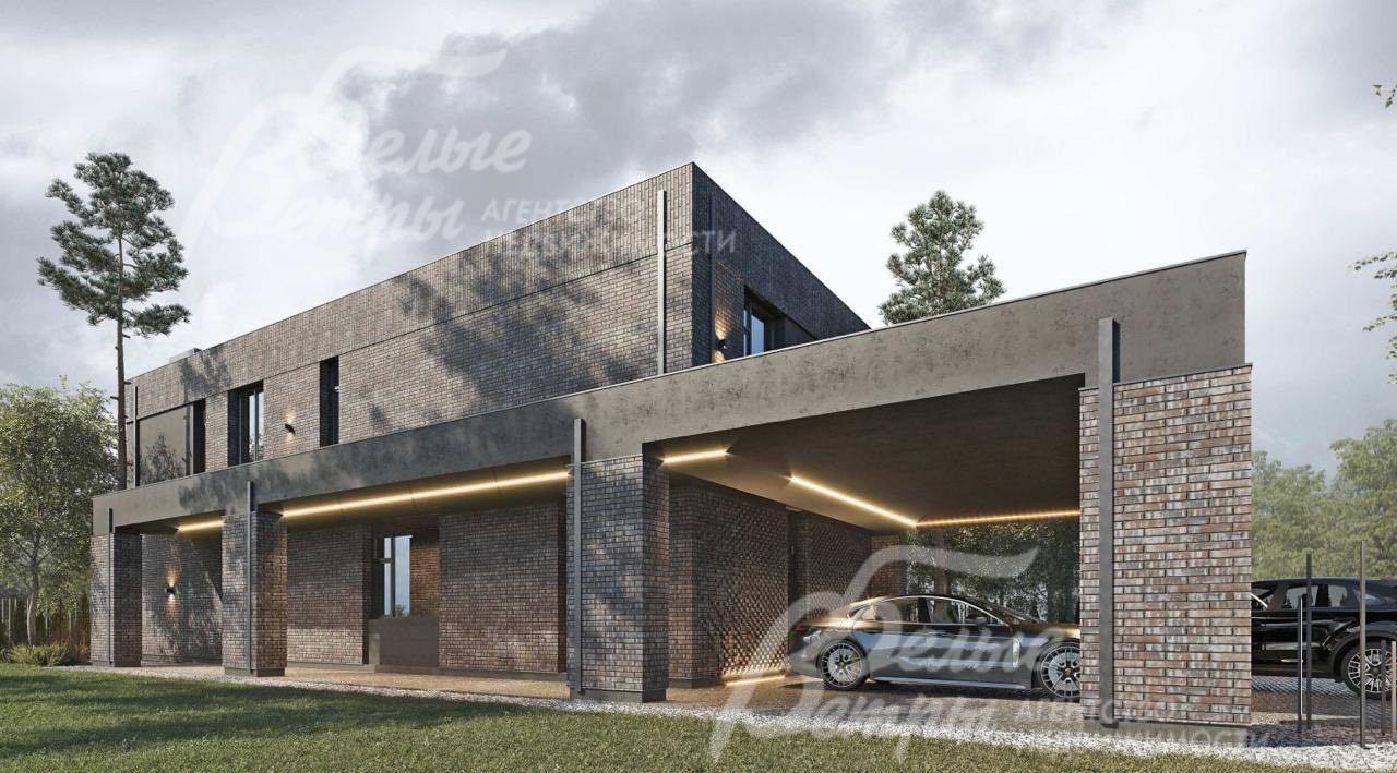 Визуализация современного дома в стиле хайтек с премиальной отделкой