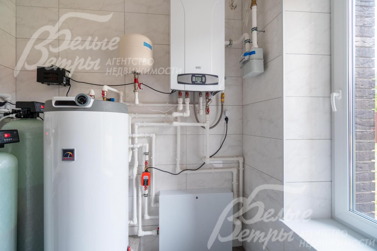 Оборудованная котельная (котёл на 31 кВт и бойлер 150 л)