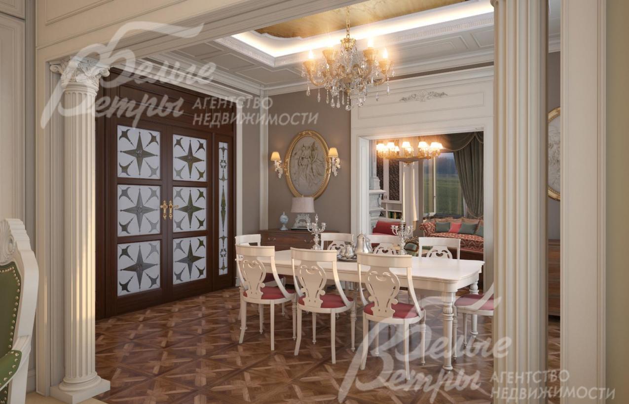 Визуализация столовой 21 кв.м