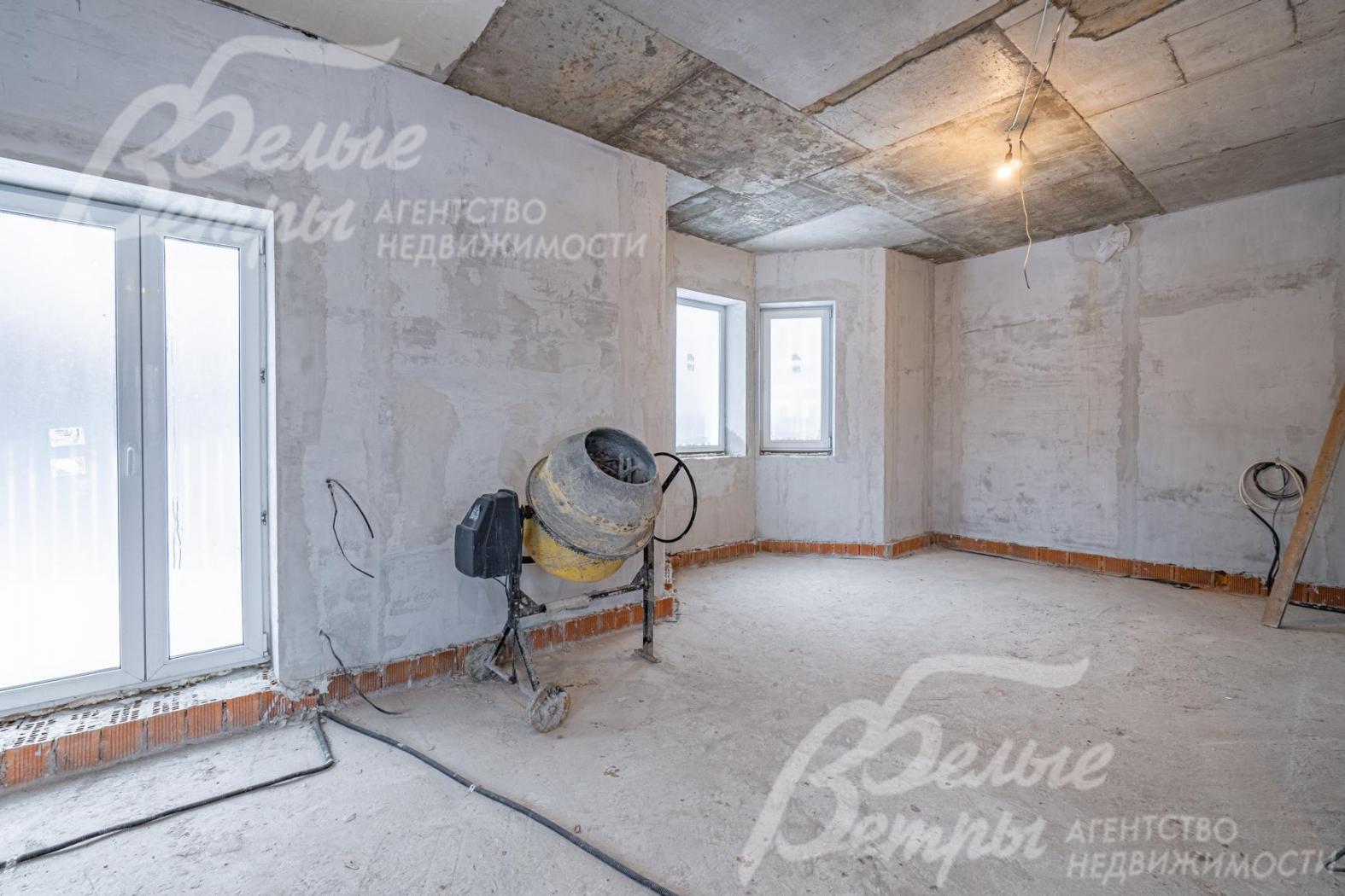 Стены подготовлены под чистовую отделку