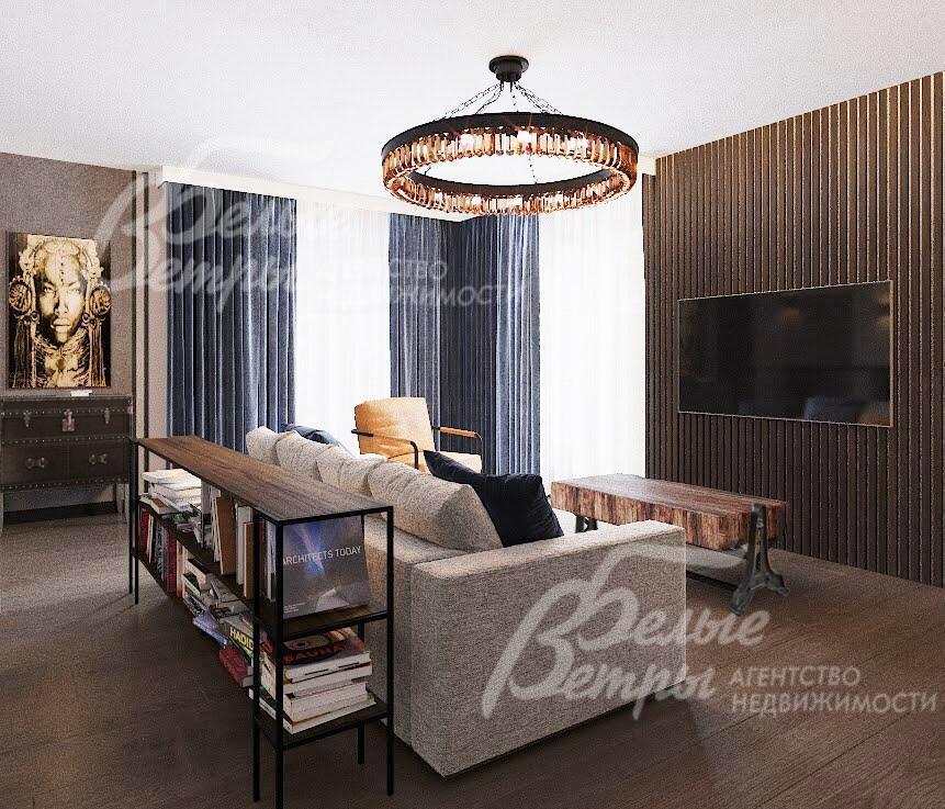 Главная спальня 38 кв.м, после реконструкции (визуализация)