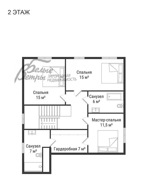 Дом ELI КП  Елизарово  id 743-401 планировка1