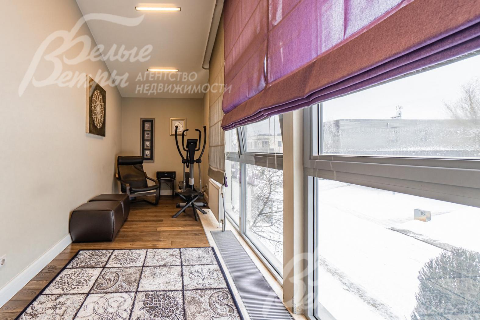 Зимний сад (кабинет) 18 кв.м с панорамным остеклением