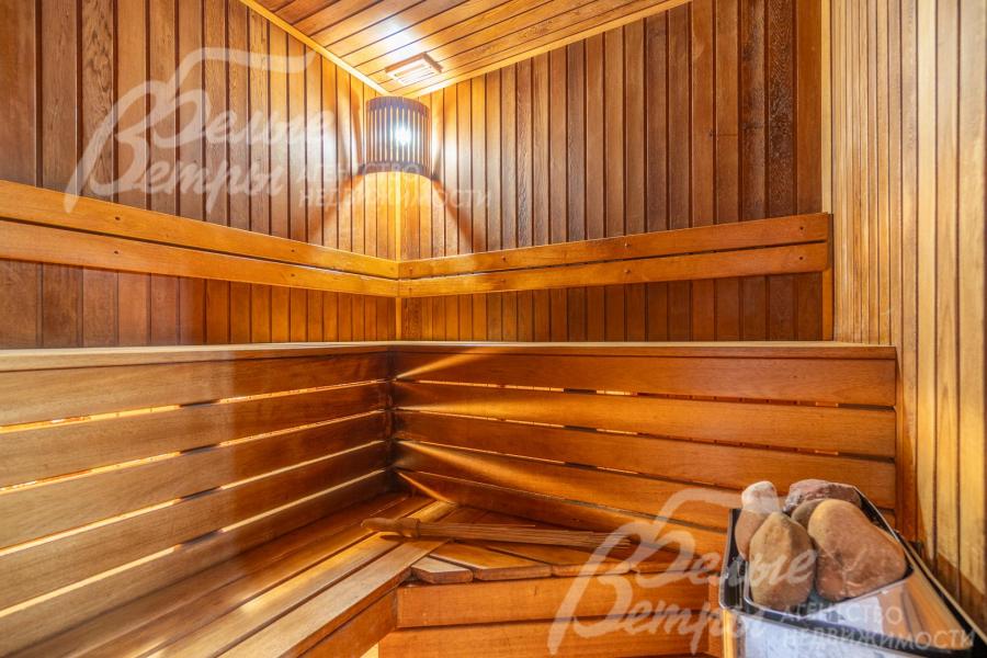 Парная сауны в спа-зоне на цокольном этаже