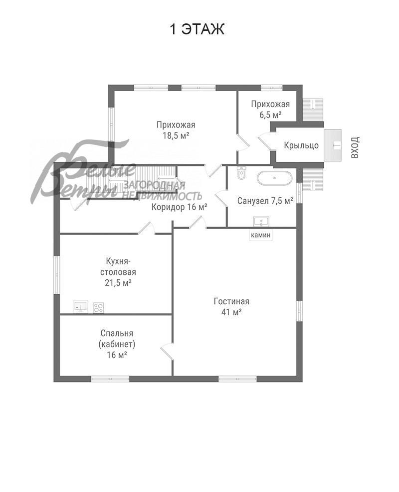 Дом Красная Пахра пос.  id 391-909 планировка0