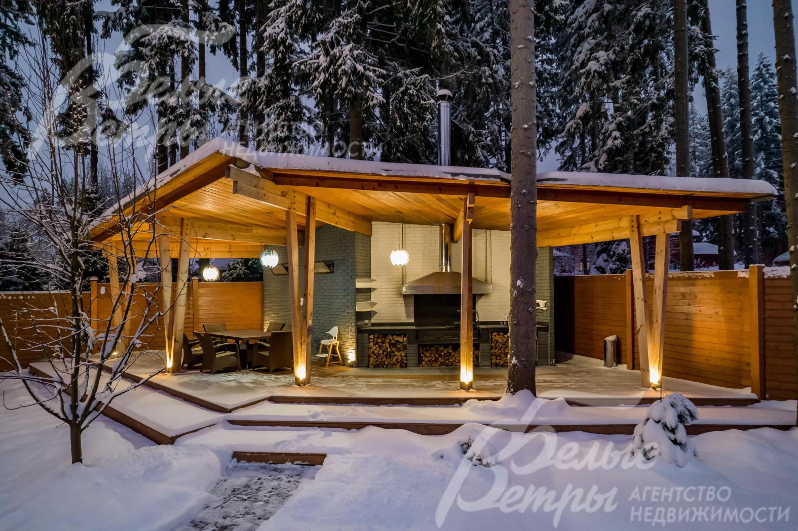 Зона барбекю 18 кв.м (уличная раковина с фильтром, мангал с барбекю и казаном)