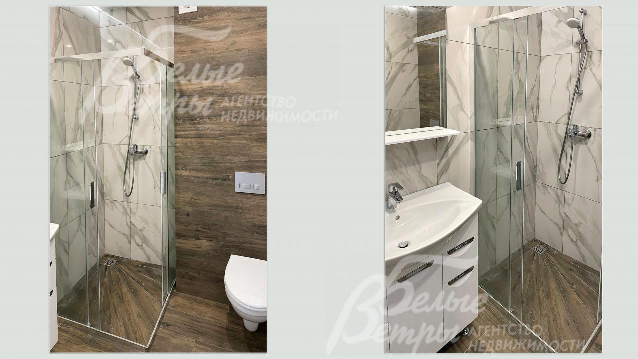 Санузлы студий оборудованы современной сантехникой, отделаны керамической плиткой