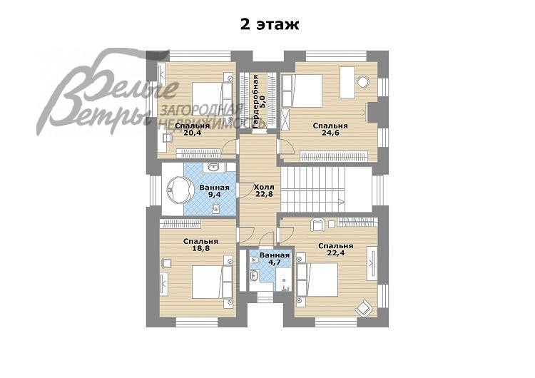 Дом в аренду Променад КП Бурцево id 227-005 планировка1
