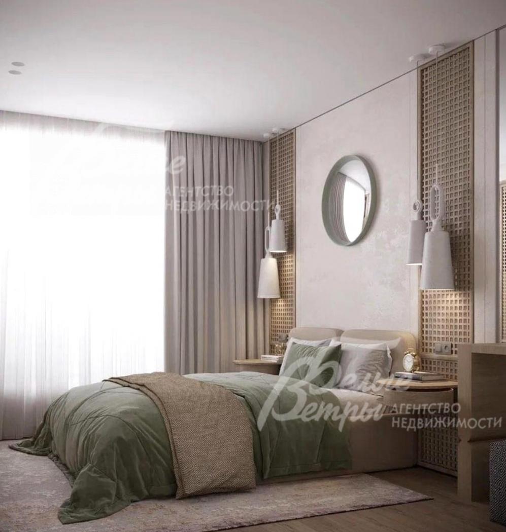 Главная спальня - визуализация проекта интерьера