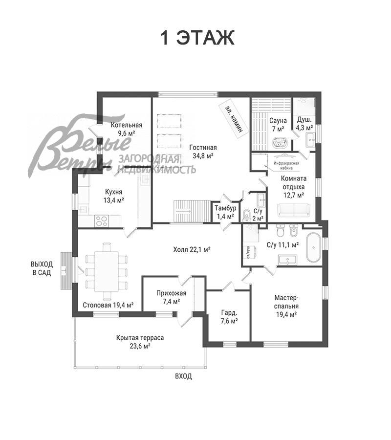 Дом Жуковка-2 КП  id 389-906 планировка0