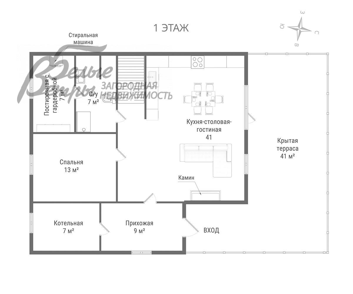 Дом Марсель к/п Никольское id 586-217 планировка0