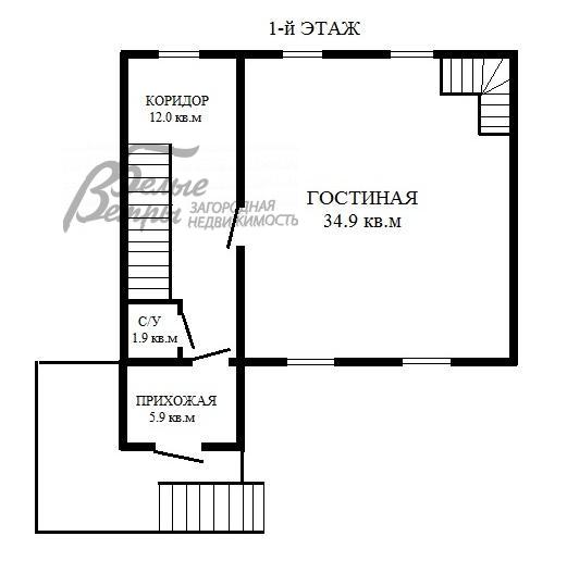 Дом в аренду Кленово  id 306-002 планировка1
